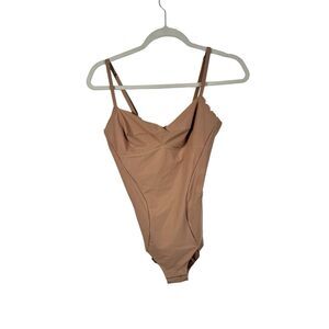 Yamamay Sculpt Beige Bodysuit Shapewear Brief Slimming Womens Size Medium